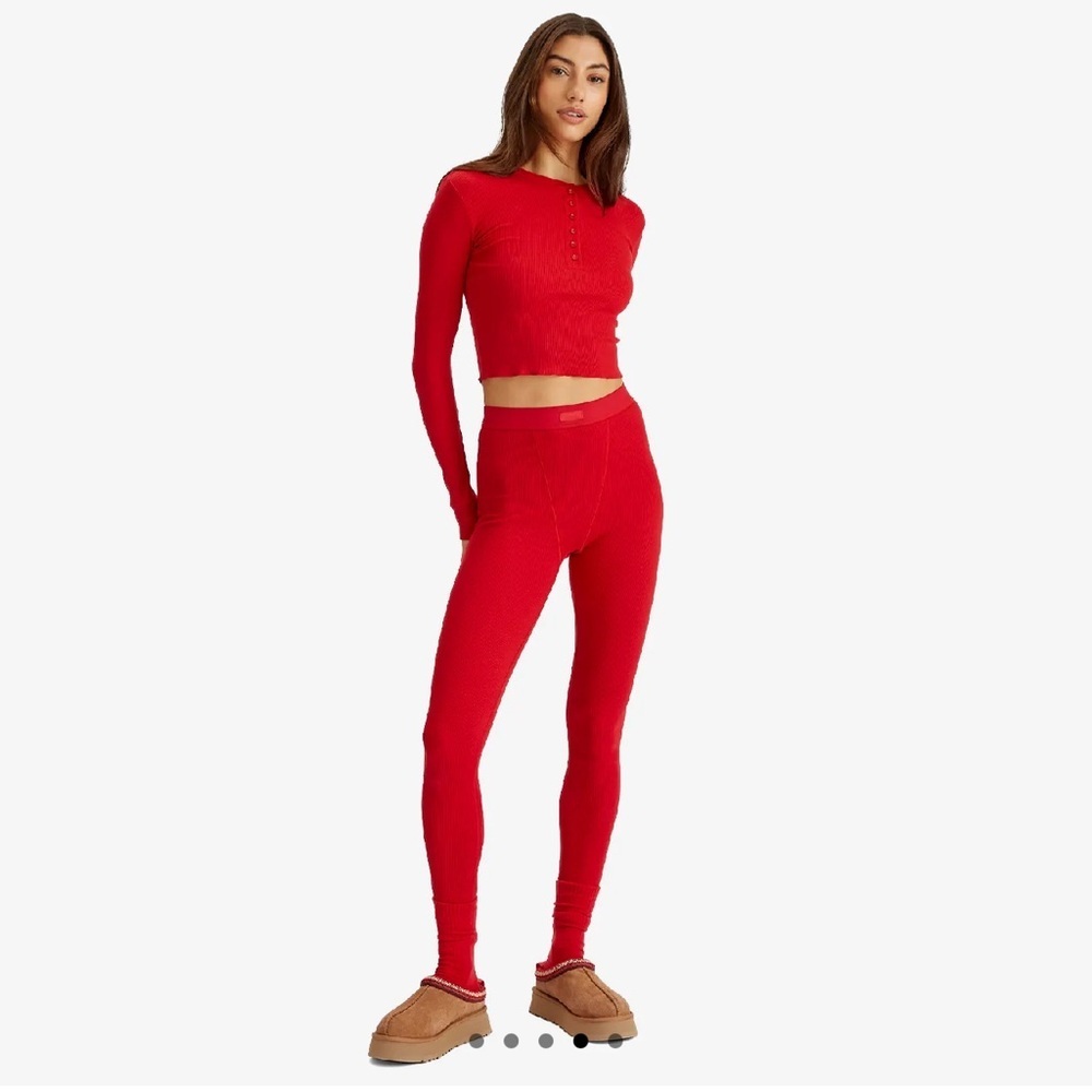 SKIMS COTTON RIB LEGGING NWOT Size XS